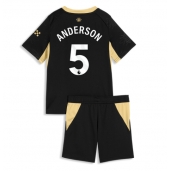 Manchester City Elliot Anderson #5 Uit tenue Kids 2026-27 Korte Mouwen (+ broek)