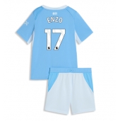 Manchester City Enzo Fernandez #17 Thuis tenue Kids 2026-27 Korte Mouwen (+ broek)