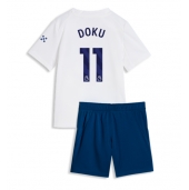 Manchester City Jeremy Doku #11 Derde tenue Kids 2026-27 Korte Mouwen (+ broek)