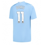 Manchester City Jeremy Doku #11 Thuis tenue 2023-24 Korte Mouwen