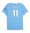 Manchester City Jeremy Doku #11 Thuis tenue 2025-26 Korte Mouwen
