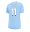 Manchester City Jeremy Doku #11 Thuis tenue Dames 2023-24 Korte Mouwen