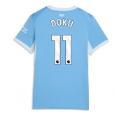 Manchester City Jeremy Doku #11 Thuis tenue Dames 2026-27 Korte Mouwen