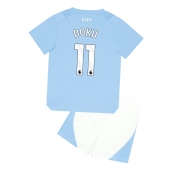 Manchester City Jeremy Doku #11 Thuis tenue Kids 2023-24 Korte Mouwen (+ broek)