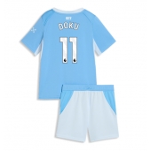 Manchester City Jeremy Doku #11 Thuis tenue Kids 2026-27 Korte Mouwen (+ broek)