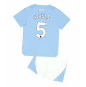 Manchester City John Stones #5 Thuis tenue Kids 2023-24 Korte Mouwen (+ broek)