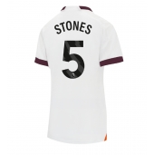 Manchester City John Stones #5 Uit tenue Dames 2023-24 Korte Mouwen