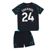 Manchester City Josko Gvardiol #24 Derde tenue Kids 2023-24 Korte Mouwen (+ broek)