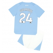 Manchester City Josko Gvardiol #24 Thuis tenue Kids 2023-24 Korte Mouwen (+ broek)
