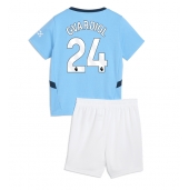 Manchester City Josko Gvardiol #24 Thuis tenue Kids 2024-25 Korte Mouwen (+ broek)