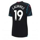 Manchester City Julian Alvarez #19 Derde tenue Dames 2023-24 Korte Mouwen