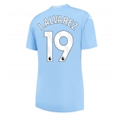 Manchester City Julian Alvarez #19 Thuis tenue Dames 2023-24 Korte Mouwen