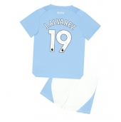 Manchester City Julian Alvarez #19 Thuis tenue Kids 2023-24 Korte Mouwen (+ broek)