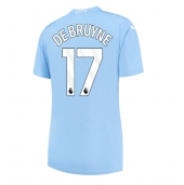 Manchester City Kevin De Bruyne #17 Thuis tenue Dames 2023-24 Korte Mouwen