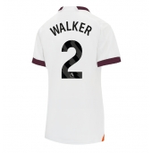 Manchester City Kyle Walker #2 Uit tenue Dames 2023-24 Korte Mouwen