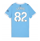 Manchester City Rico Lewis #82 Thuis tenue Dames 2025-26 Korte Mouwen