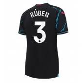Manchester City Ruben Dias #3 Derde tenue Dames 2023-24 Korte Mouwen