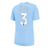 Manchester City Ruben Dias #3 Thuis tenue Dames 2023-24 Korte Mouwen