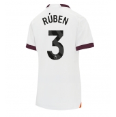 Manchester City Ruben Dias #3 Uit tenue Dames 2023-24 Korte Mouwen