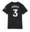 Manchester City Ruben Dias #3 Uit tenue Dames 2025-26 Korte Mouwen