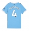 Manchester City Tijjani Reijnders #4 Thuis tenue Dames 2025-26 Korte Mouwen