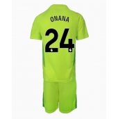 Manchester United Andre Onana #24 Keeper Uit tenue Kids 2024-25 Korte Mouwen (+ broek)