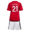 Manchester United Antony #21 Thuis tenue Kids 2023-24 Korte Mouwen (+ broek)