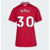 Manchester United Benjamin Sesko #30 Thuis tenue Dames 2026-27 Korte Mouwen
