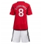 Manchester United Bruno Fernandes #8 Thuis tenue Kids 2023-24 Korte Mouwen (+ broek)