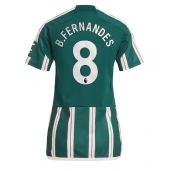 Manchester United Bruno Fernandes #8 Uit tenue Dames 2023-24 Korte Mouwen