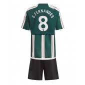 Manchester United Bruno Fernandes #8 Uit tenue Kids 2023-24 Korte Mouwen (+ broek)
