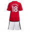 Manchester United Casemiro #18 Thuis tenue Kids 2023-24 Korte Mouwen (+ broek)