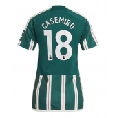 Manchester United Casemiro #18 Uit tenue Dames 2023-24 Korte Mouwen