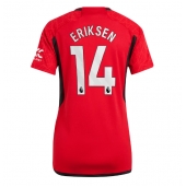 Manchester United Christian Eriksen #14 Thuis tenue Dames 2023-24 Korte Mouwen