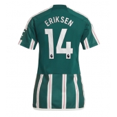 Manchester United Christian Eriksen #14 Uit tenue Dames 2023-24 Korte Mouwen