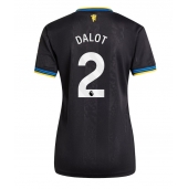 Manchester United Diogo Dalot #2 Derde tenue Dames 2025-26 Korte Mouwen
