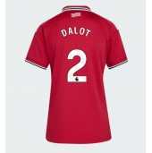 Manchester United Diogo Dalot #2 Thuis tenue Dames 2026-27 Korte Mouwen