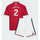 Manchester United Diogo Dalot #2 Thuis tenue Kids 2026-27 Korte Mouwen (+ broek)