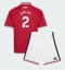 Manchester United Diogo Dalot #2 Thuis tenue Kids 2026-27 Korte Mouwen (+ broek)