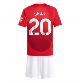 Manchester United Diogo Dalot #20 Thuis tenue Kids 2024-25 Korte Mouwen (+ broek)