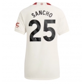 Manchester United Jadon Sancho #25 Derde tenue Dames 2023-24 Korte Mouwen