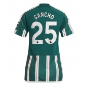 Manchester United Jadon Sancho #25 Uit tenue Dames 2023-24 Korte Mouwen