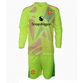 Manchester United Keeper Uit tenue Kids 2024-25 Lange Mouwen (+ broek)