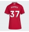 Manchester United Kobbie Mainoo #37 Thuis tenue Dames 2026-27 Korte Mouwen