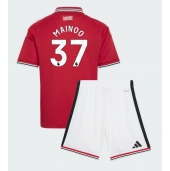 Manchester United Kobbie Mainoo #37 Thuis tenue Kids 2026-27 Korte Mouwen (+ broek)