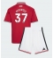 Manchester United Kobbie Mainoo #37 Thuis tenue Kids 2026-27 Korte Mouwen (+ broek)