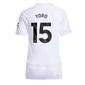 Manchester United Leny Yoro #15 Uit tenue Dames 2025-26 Korte Mouwen