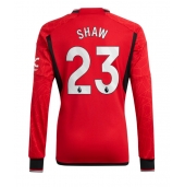 Manchester United Luke Shaw #23 Thuis tenue 2023-24 Lange Mouwen