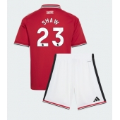 Manchester United Luke Shaw #23 Thuis tenue Kids 2026-27 Korte Mouwen (+ broek)