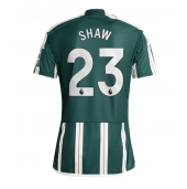 Manchester United Luke Shaw #23 Uit tenue 2023-24 Korte Mouwen